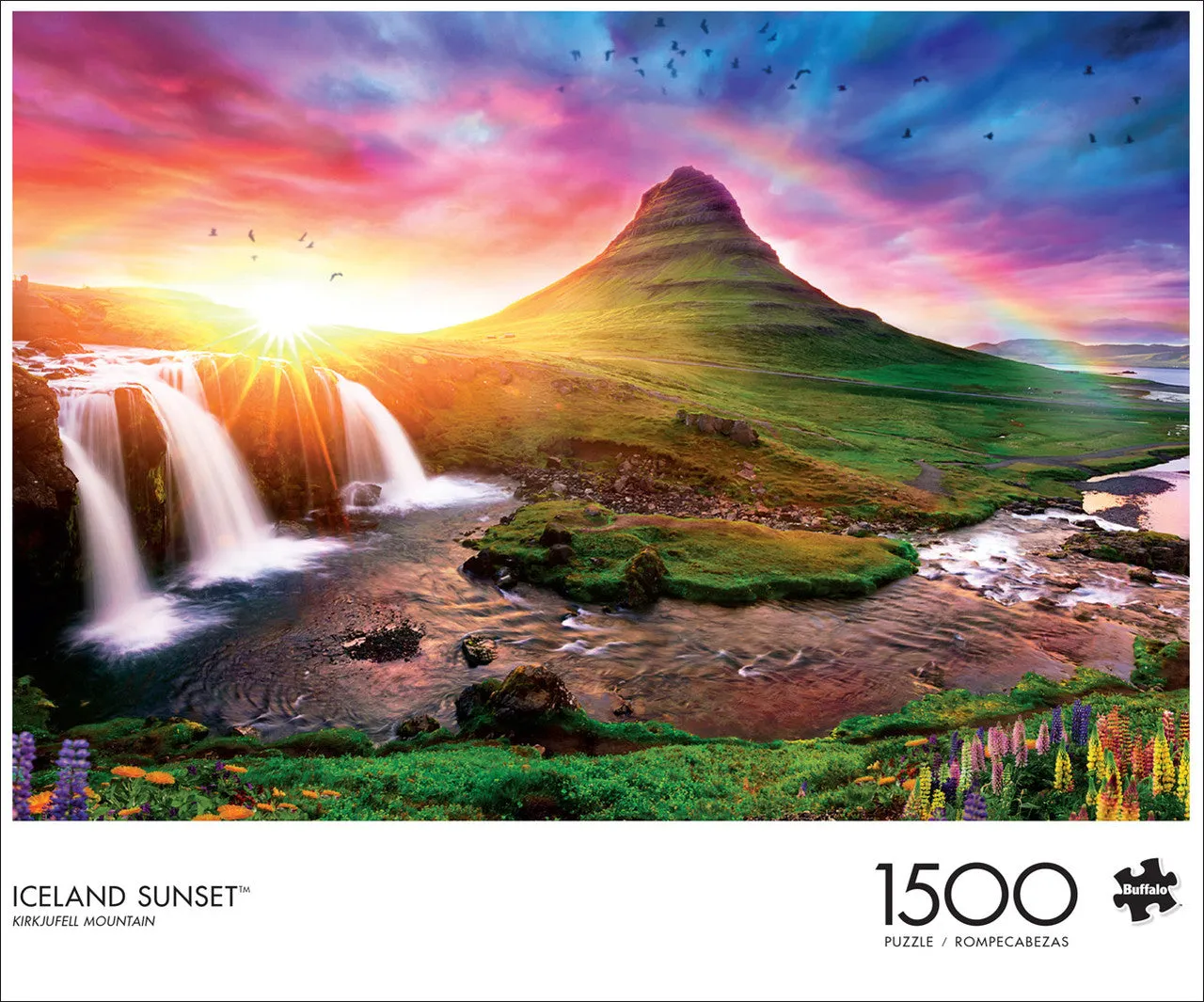 Buffalo Games Iceland Sunset puslespil 1500 brikker landskab