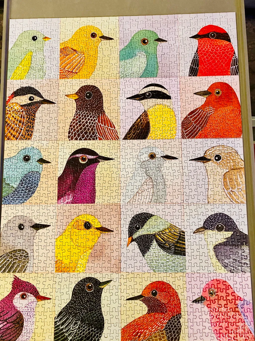 Galison Zlatkis Avian Friends puslespil 1000 brikker fugle