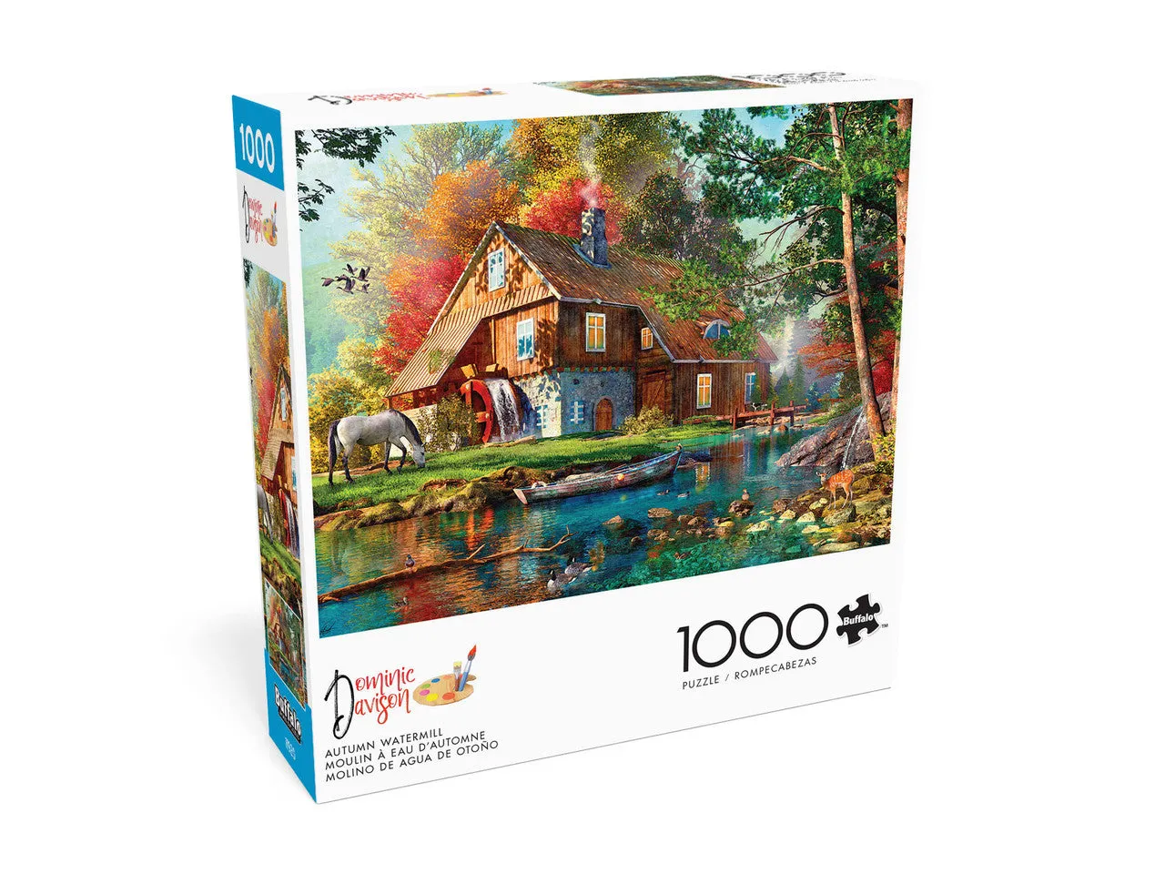 Buffalo Games Country Life Autumn Watermill puslespil 1000 brikker efterår