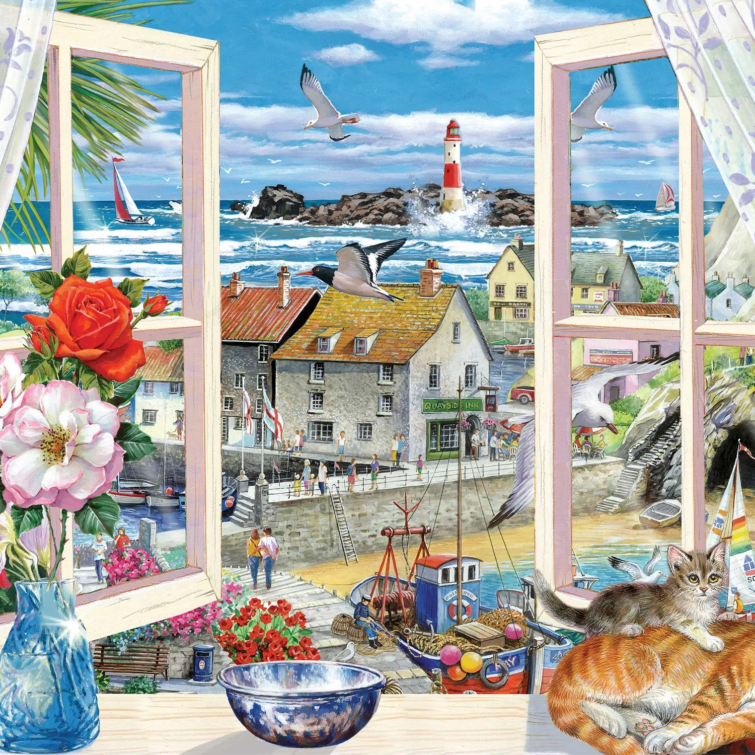 House of Puzzles A Breath of Fresh Air puslespil 500 brikker kyst