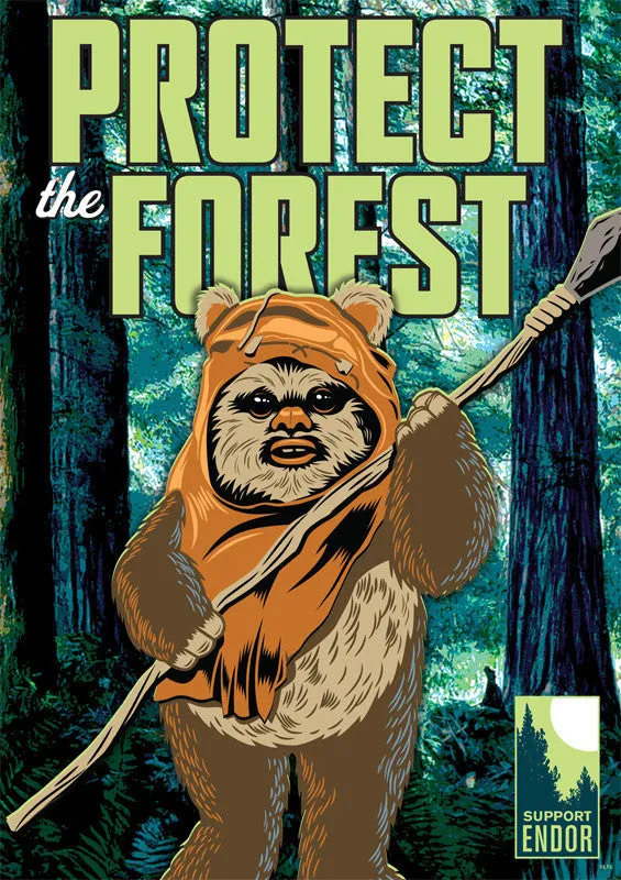 Buffalo Games Star Wars Protect the Forest puslespil 500 brikker ewok