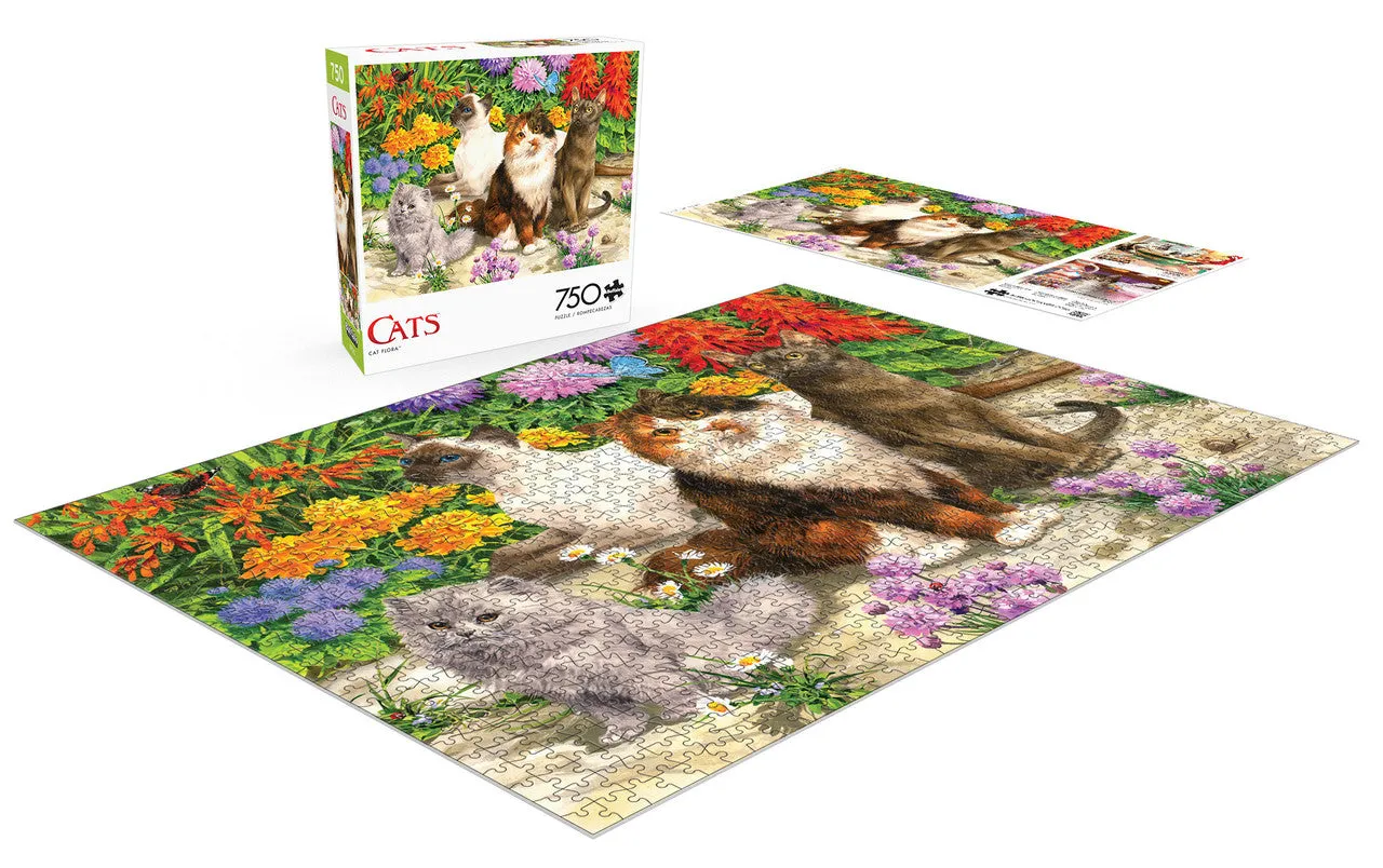 Buffalo Games Cats Cat Flora puslespil 750 brikker katte