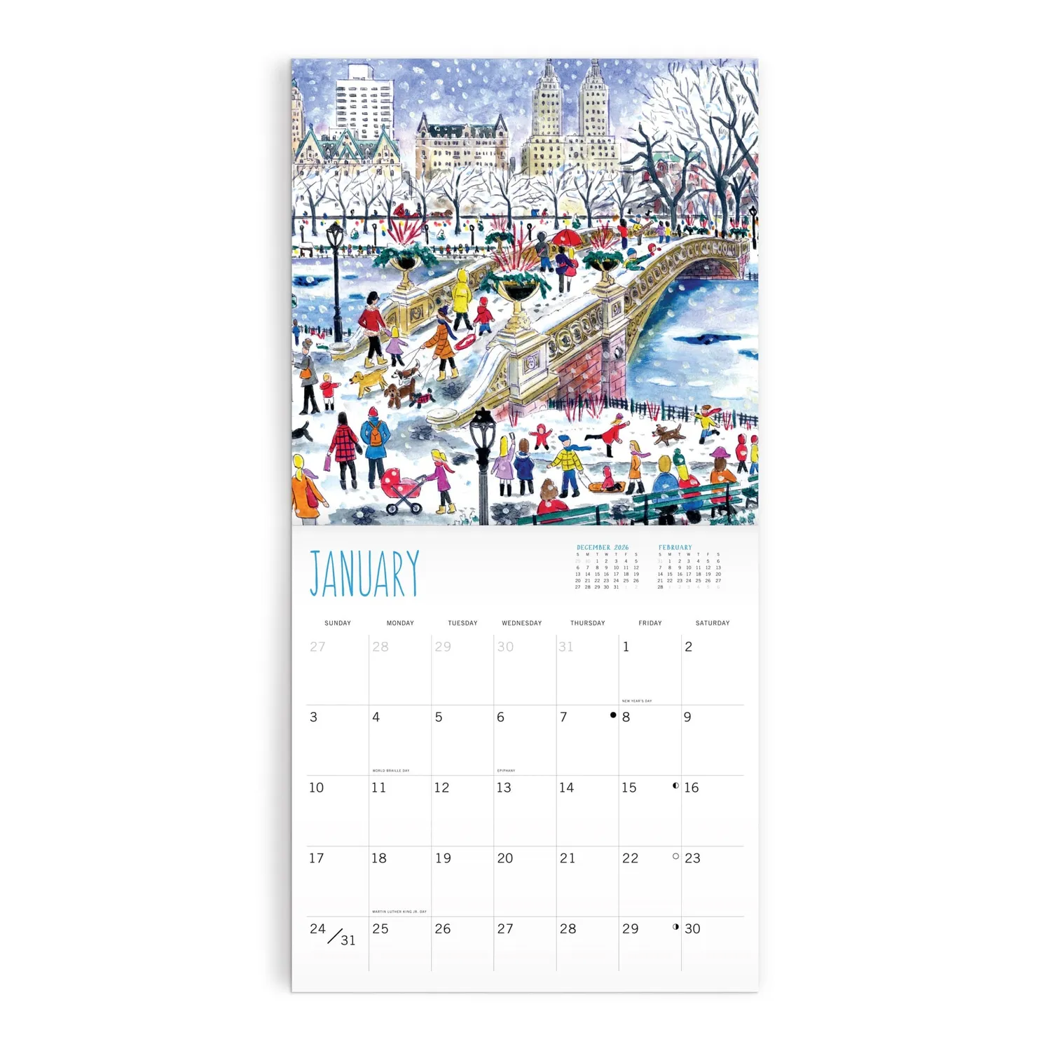 Good Puzzle Co. Michael Storrings 12x12 vægkalender 2027 sæson