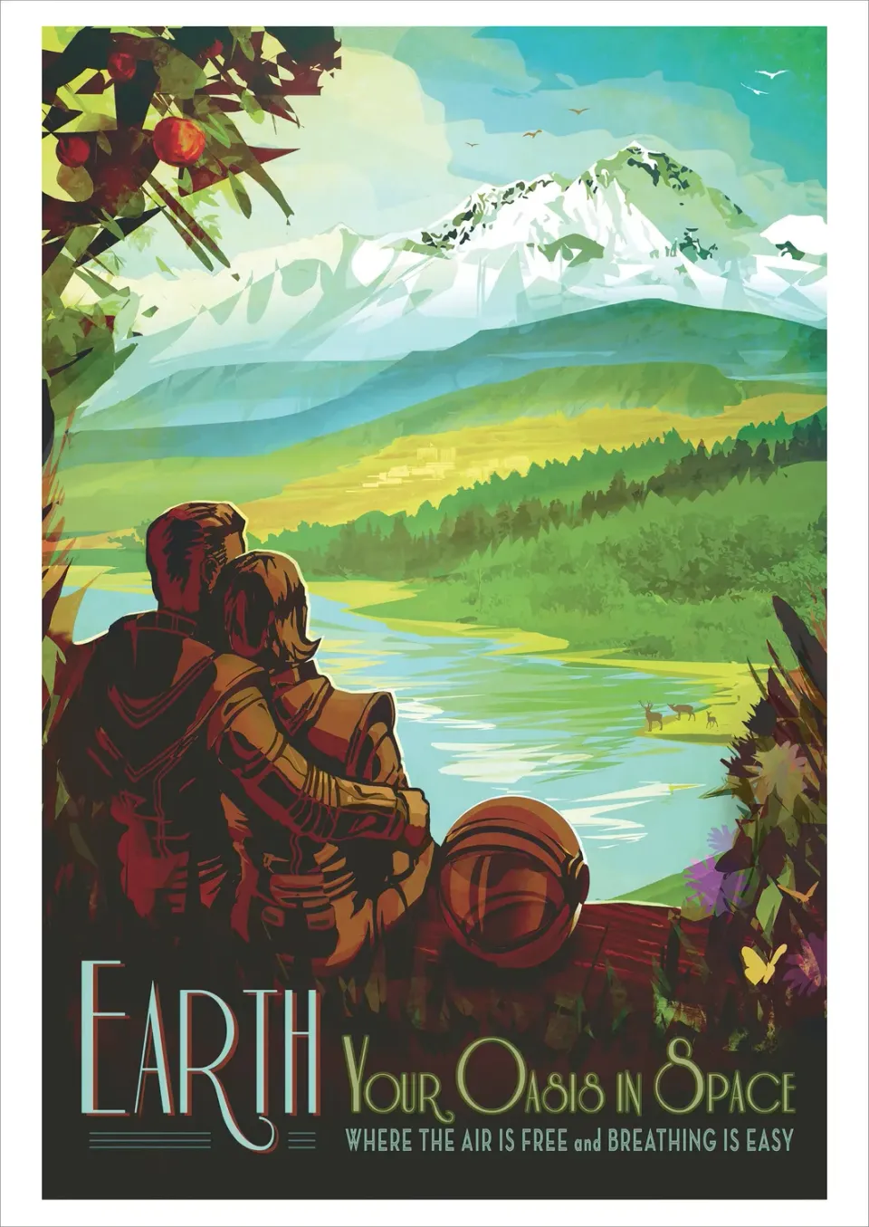 Pomegranate Visions of the Future Earth postkort rum