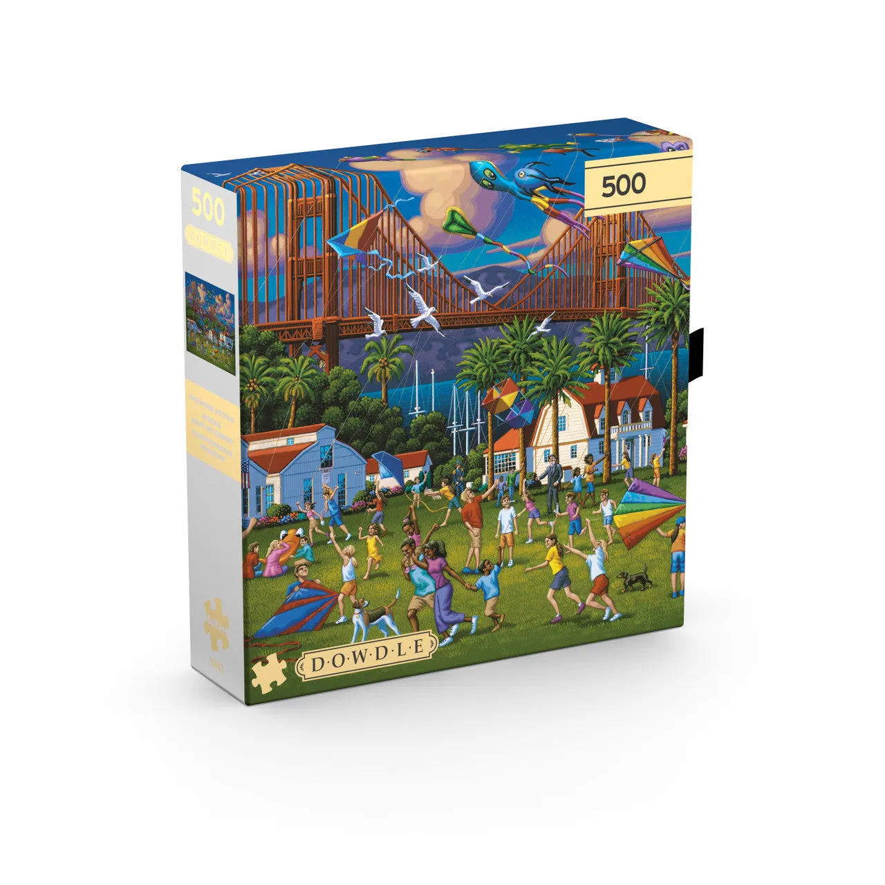 Buffalo Games Gold Golden Gate Bridge puslespil 500 brikker Dowdle