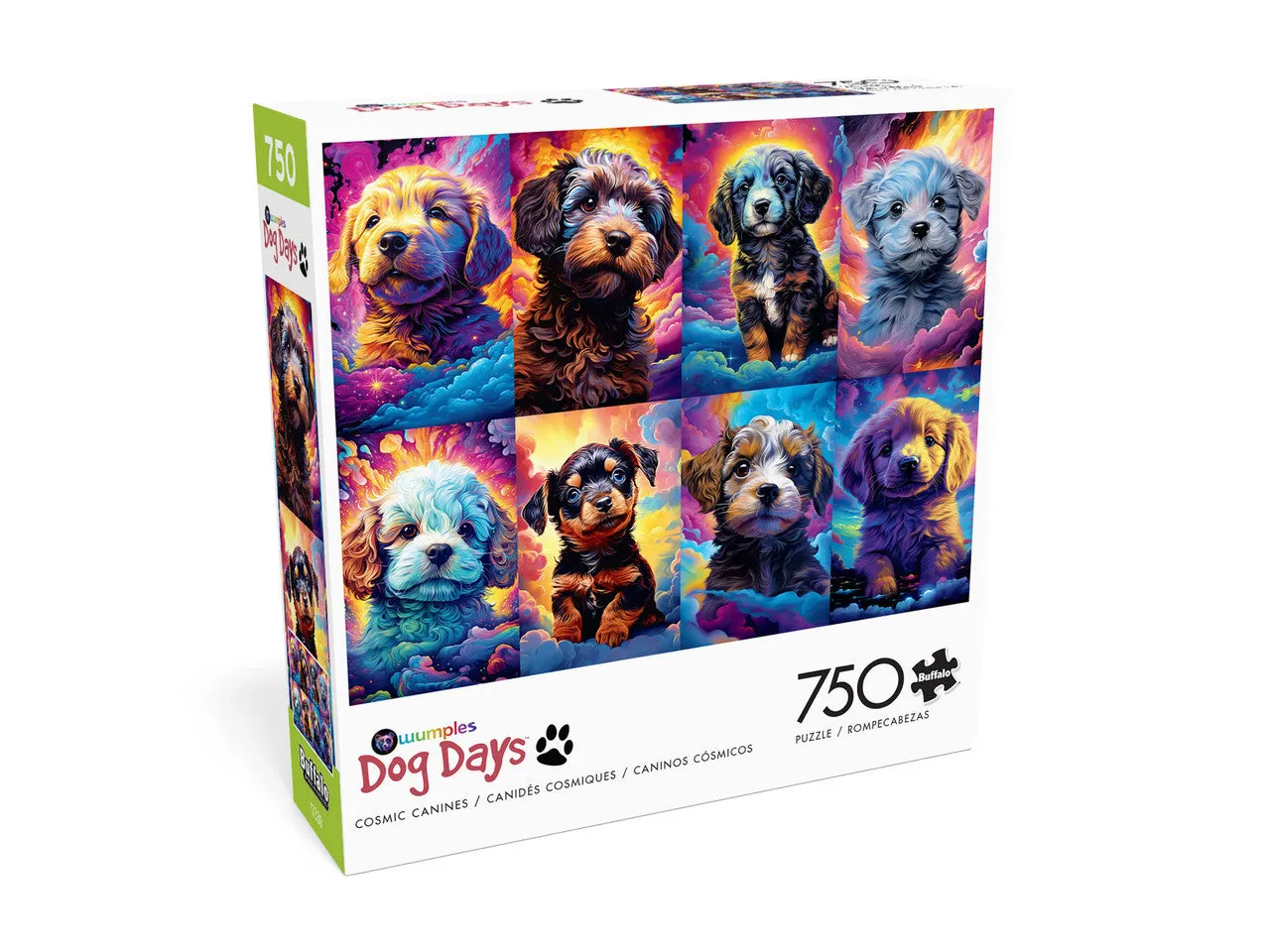 Buffalo Games Dog Days Cosmic Canines puslespil 750 hunde