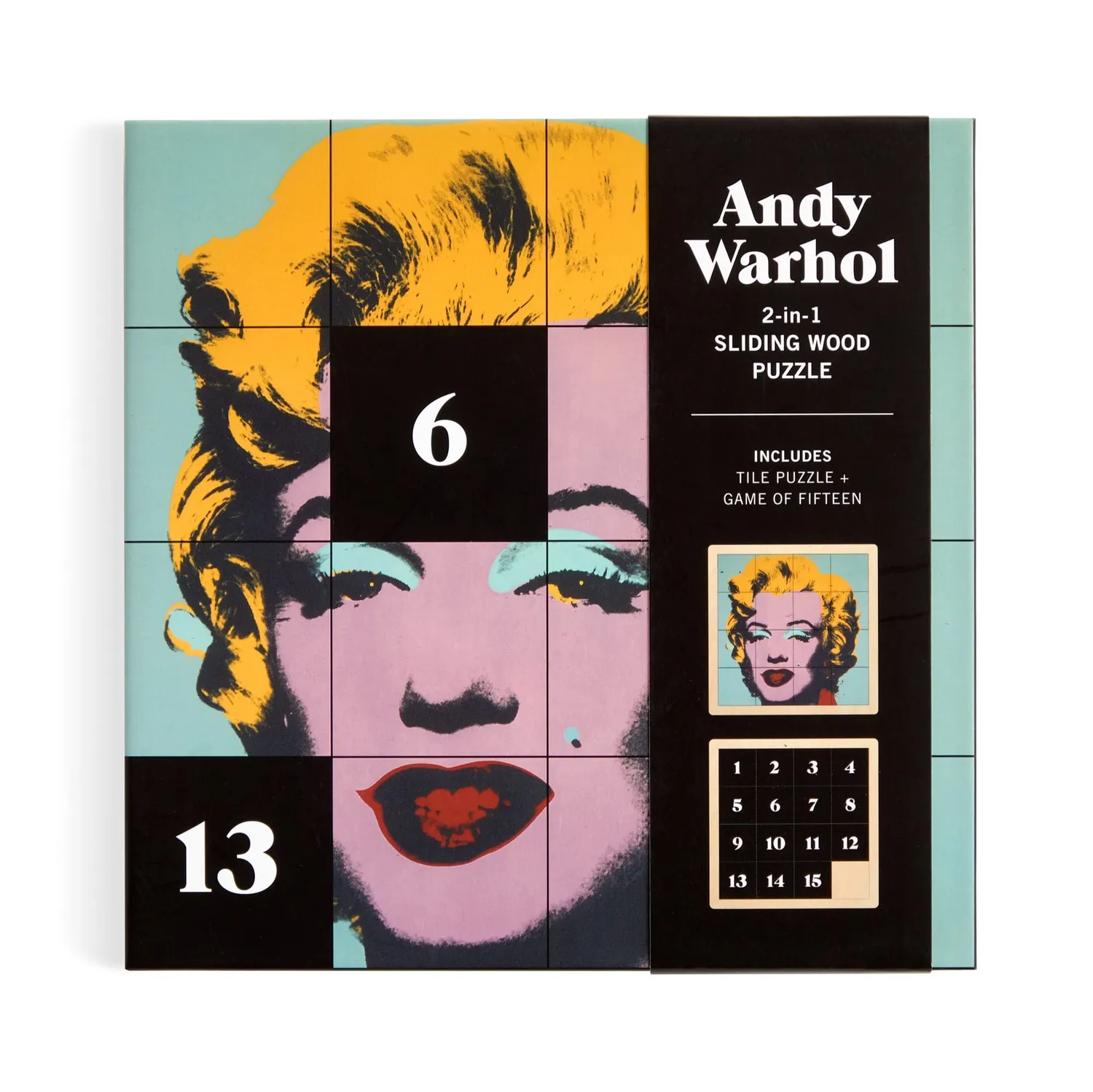 Good Puzzle Co. Marilyn 2-i-1 træpuslespil Andy Warhol