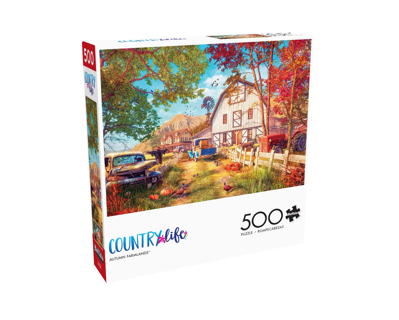 Buffalo Games Country Life Autumn Farmlands puslespil 500 brikker efterår