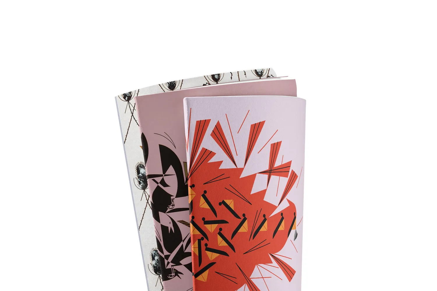Pomegranate Charley Harper Large notesbogssæt fugle