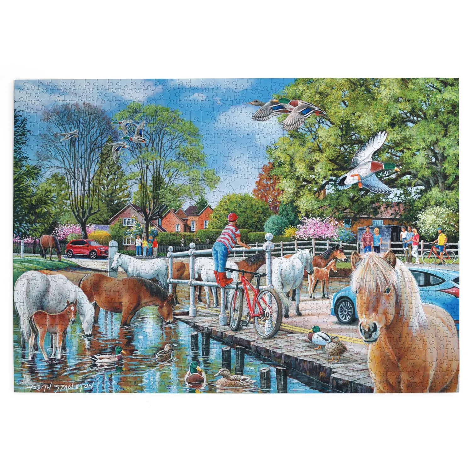 House of Puzzle New Forest Ponies 1000 puslespil heste 1000 brikker