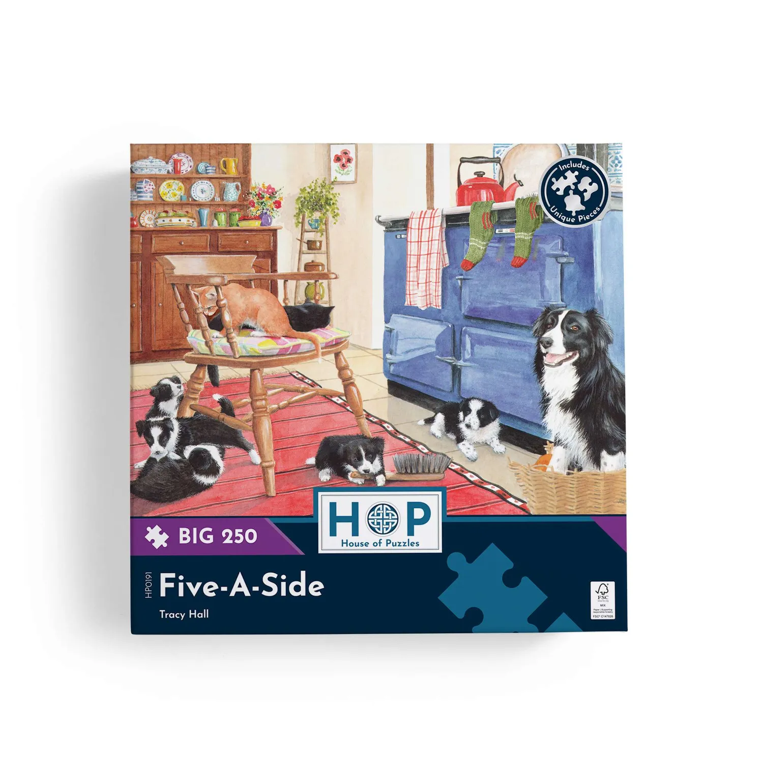 House of Puzzles BIG Five-A-Side puslespil 250 brikker XL