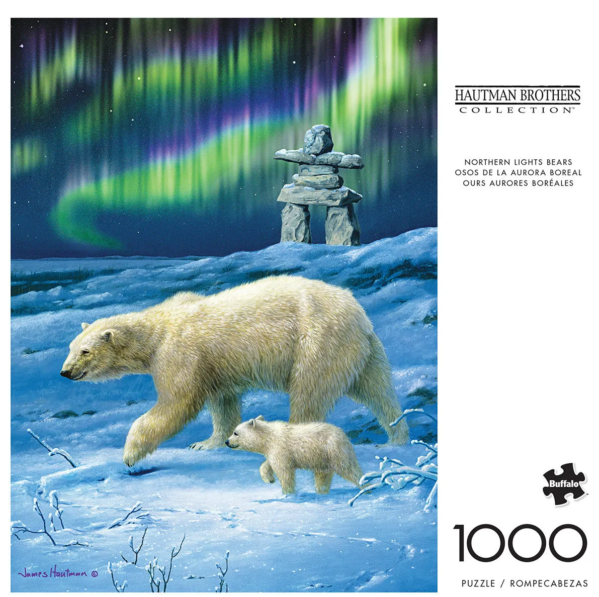 Buffalo Games Hautman Northern Lights Bears 1000 brikker