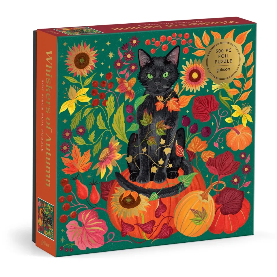 Galison Dawn Cooper Whiskers of Autumn puslespil 500 brikker