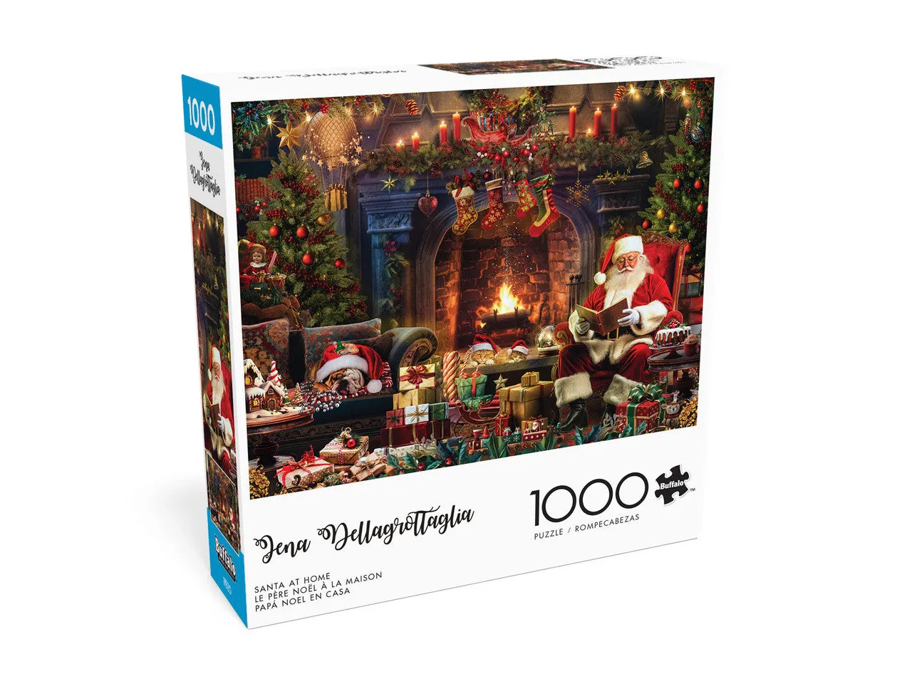 Buffalo Games Santa at Home puslespil 1000 brikker jul