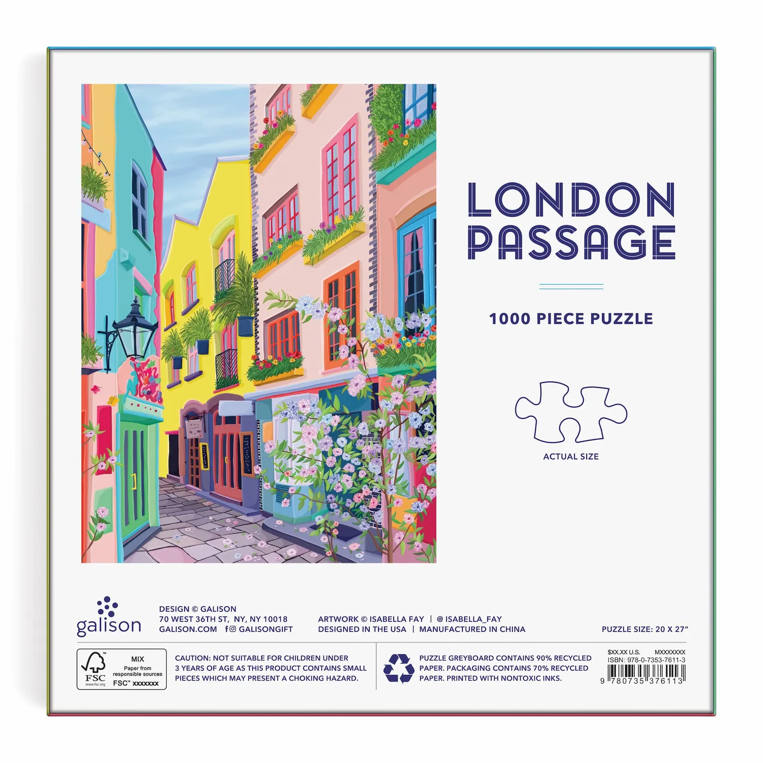 Good Puzzle Co. London Passage puslespil 1000 brikker London