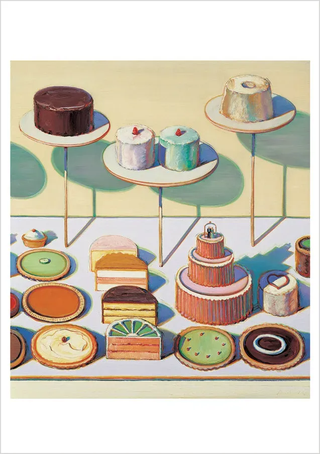 Pomegranate Wayne Thiebaud Cakes and Pies kort enkelt