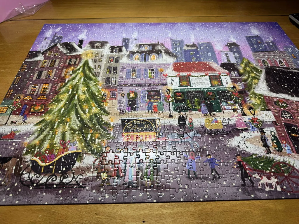Good Puzzle Co. Christmas Square Joy Laforme puslespil 1000 brikker jul