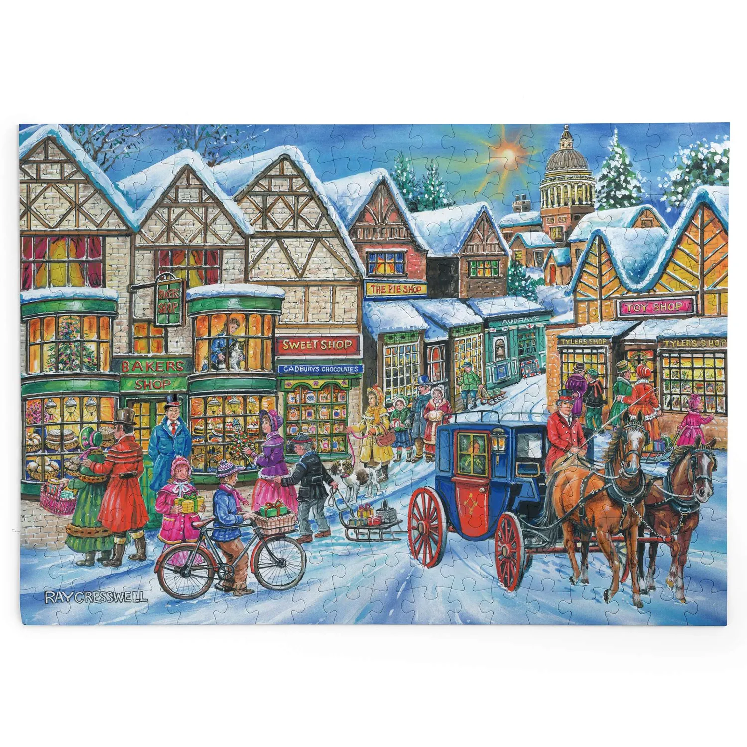 House of Puzzle BIG Old Time Shopping puslespil 250 brikker jul