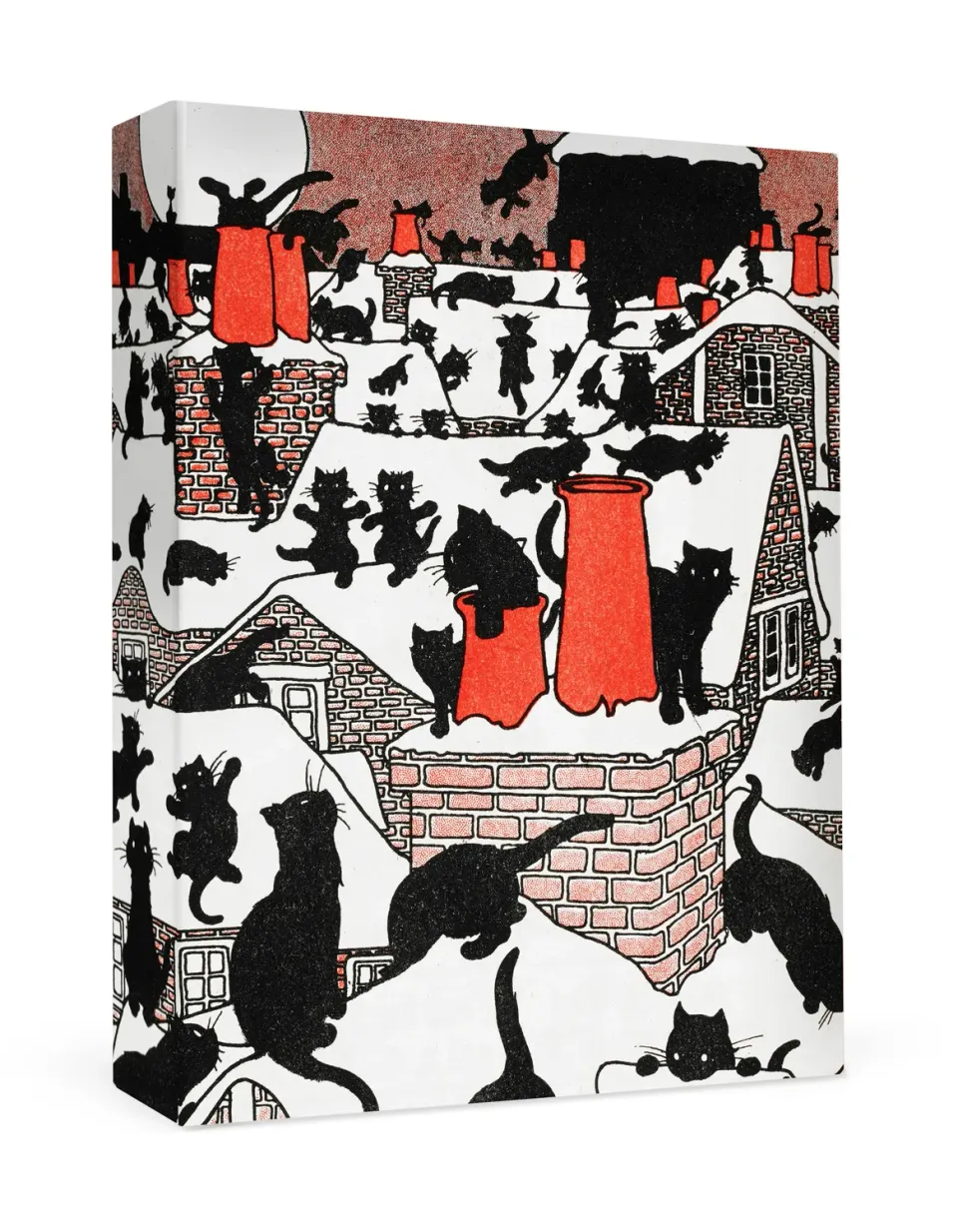 Pomegranate Charles Robinson Black Cat julekort små katte