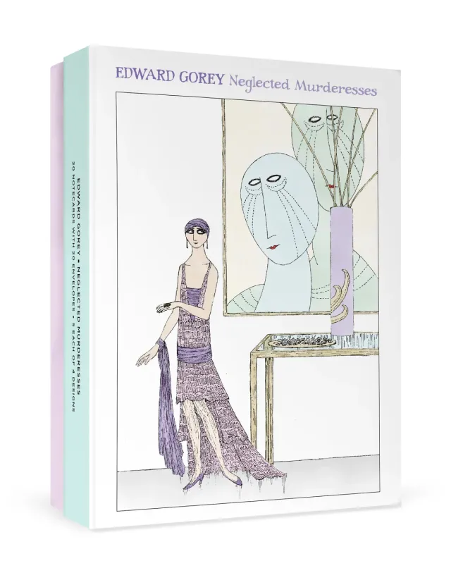 Pomegranate Edward Gorey Murderesses kortæske 20 stk