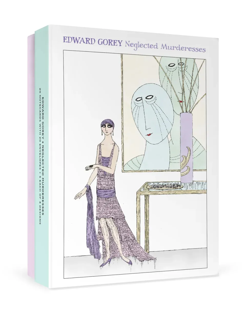 Pomegranate Edward Gorey Murderesses kortæske 20 stk