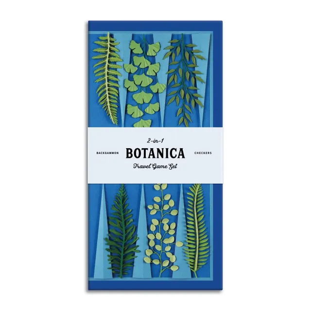 Galison Botanica rejsespil 2-i-1 backgammon dam