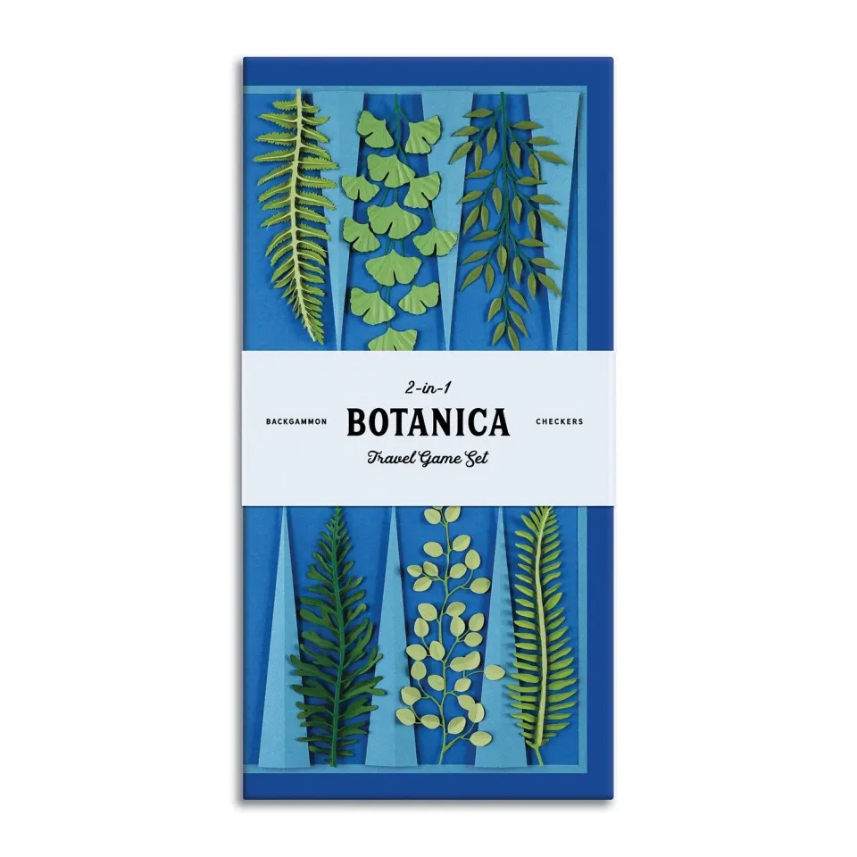 Galison Botanica rejsespil 2-i-1 backgammon dam