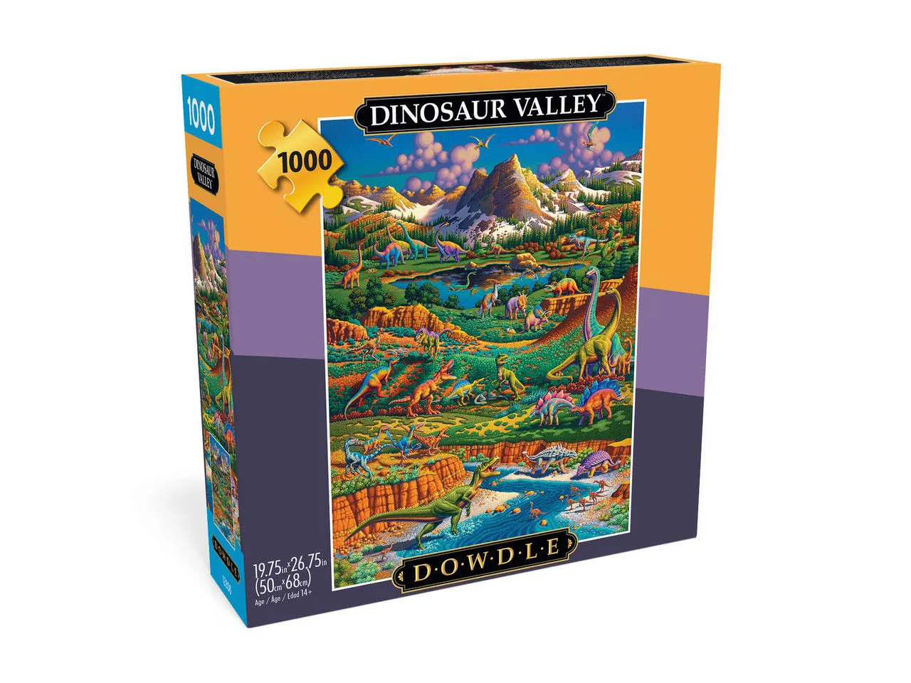 Buffalo Games Eric Dowdle Dinosaur Valley puslespil 1000 brikker dino