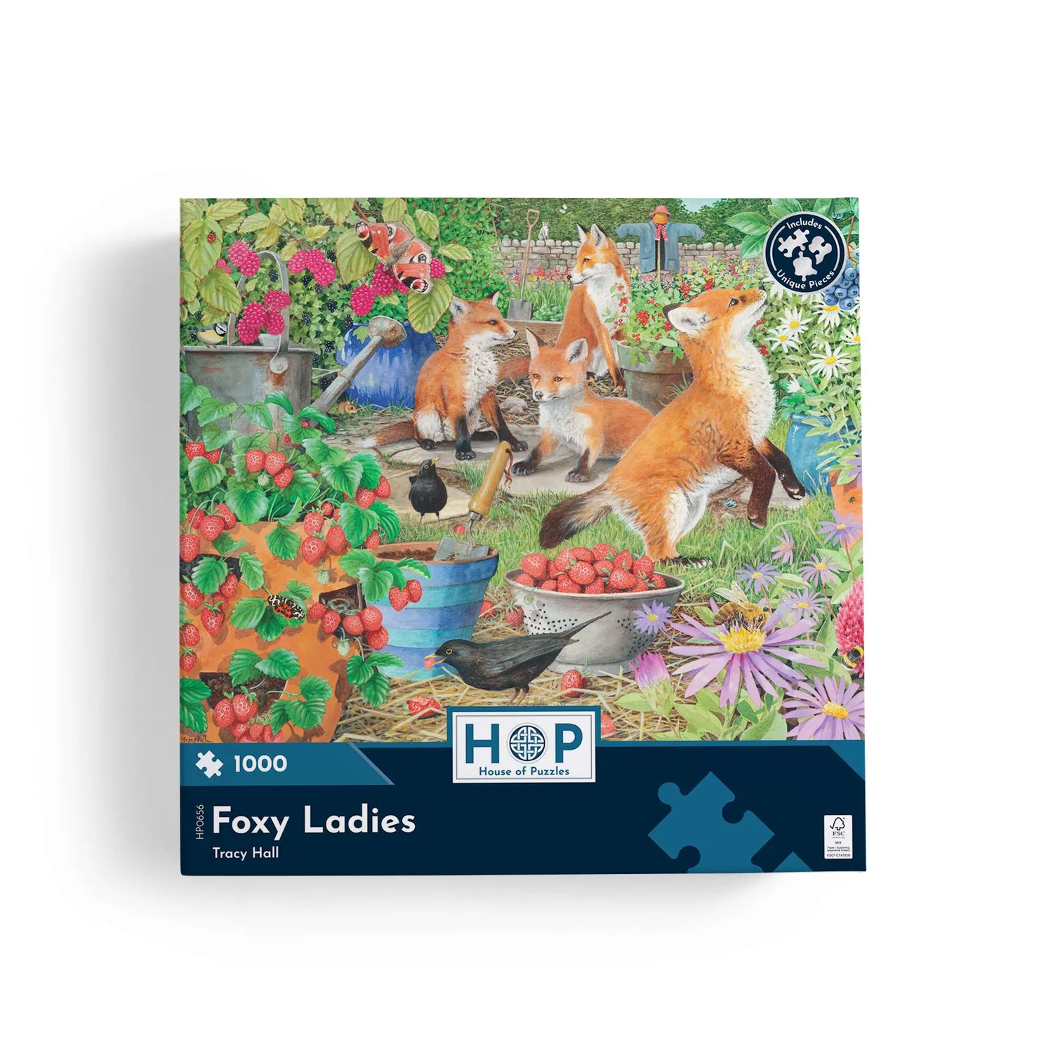House of Puzzles Foxy Ladies puslespil 1000 brikker ræv