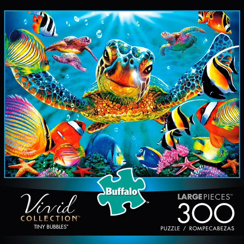 Buffalo Games Vivid Tiny Bubbles puslespil 300 store brikker hav