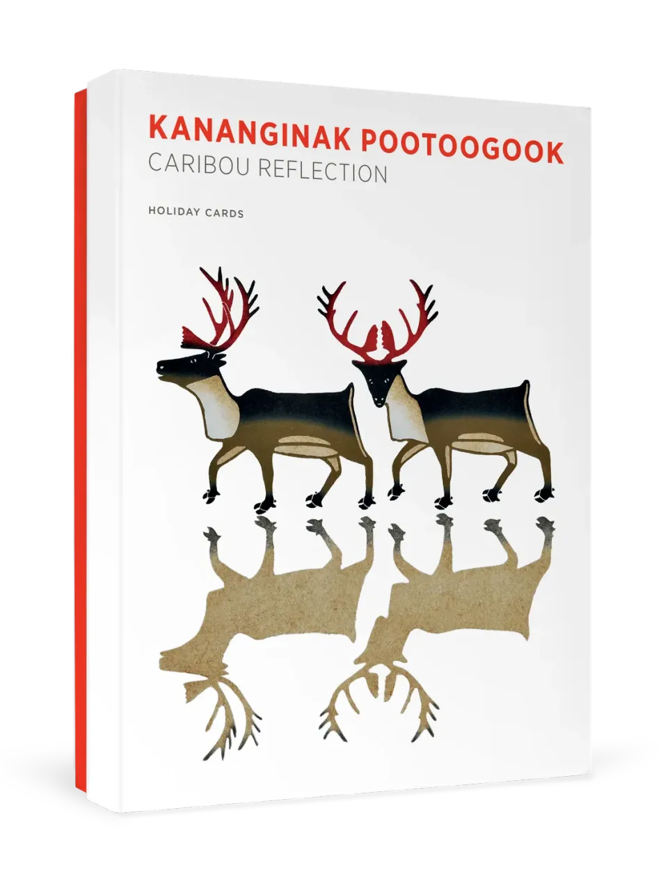 Pomegranate Pootoogook Caribou Reflection julekort inuit