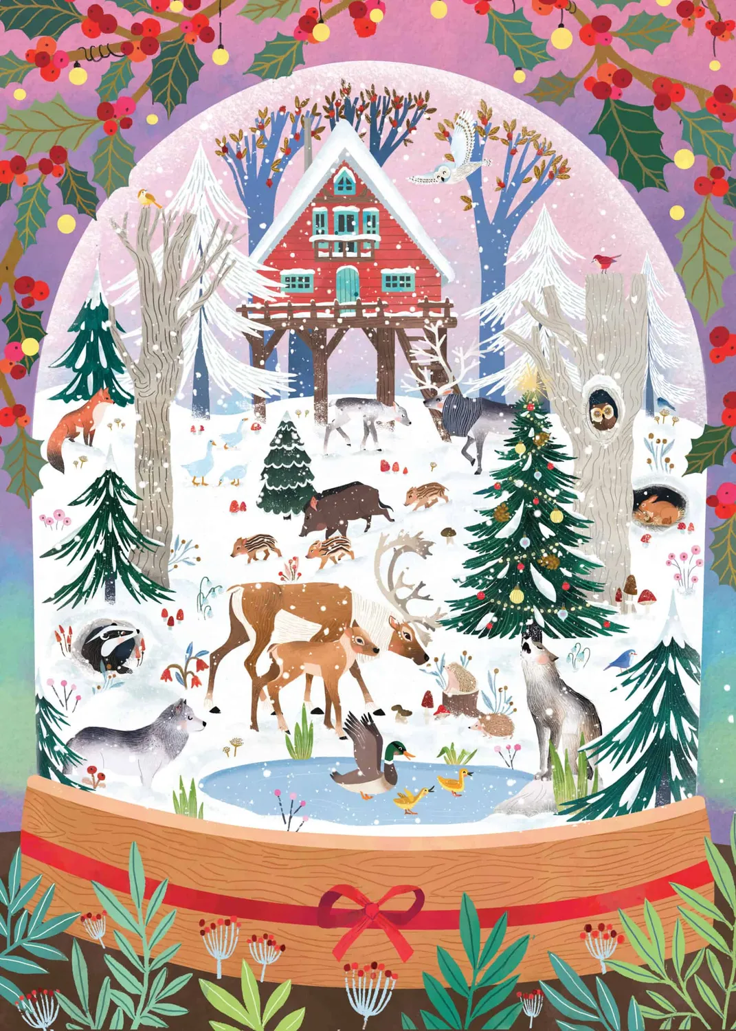 Elena Essex Snowglobe puslespil 1000 brikker vintermotiv
