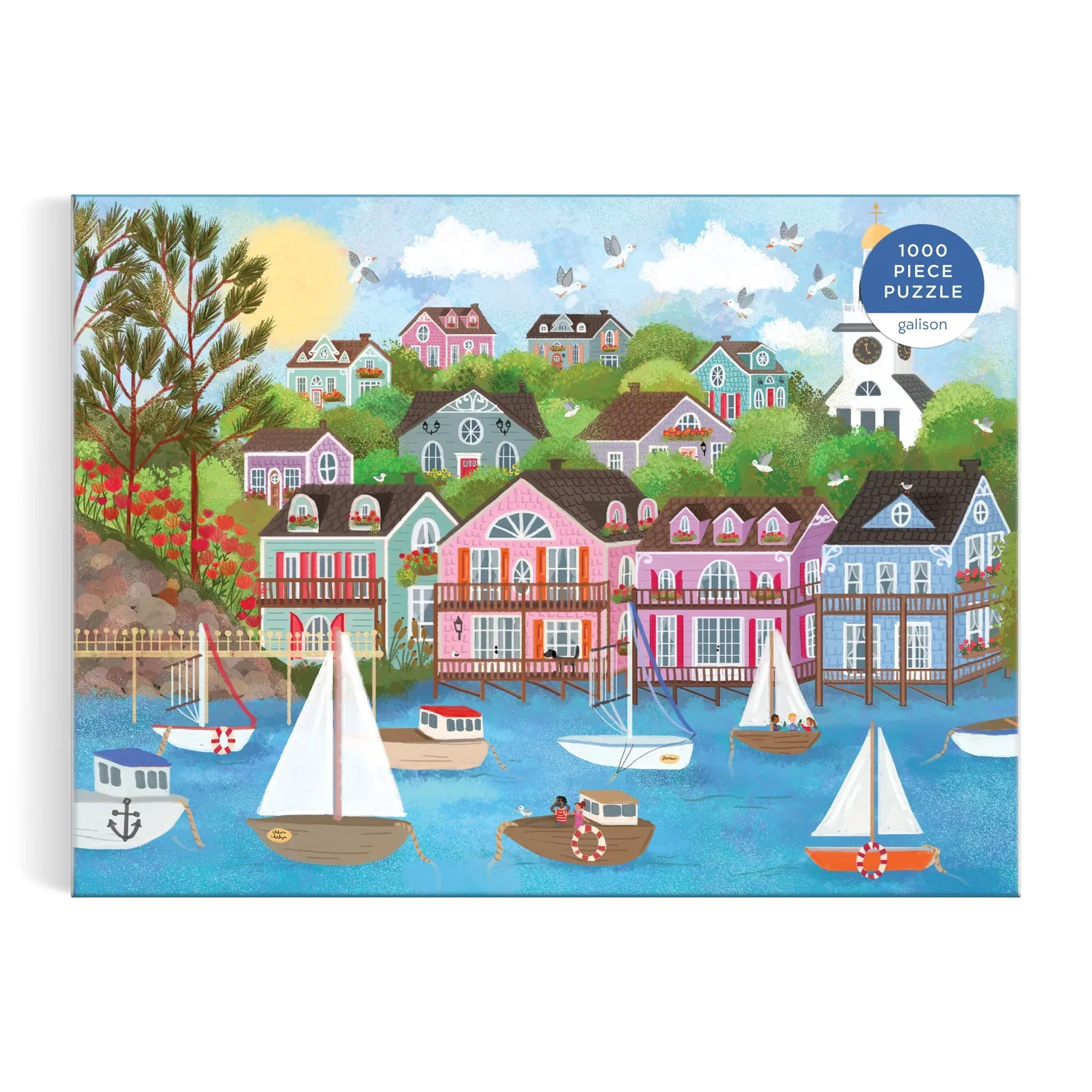 Good Puzzle Co. Joy Laforme Harbor by the Sea 1000 brikker puslespil kyst