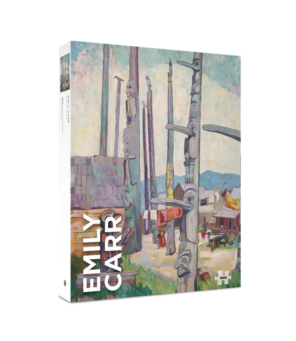 Pomegranate Emily Carr Totem Poles puslespil 1000 brikker kunst