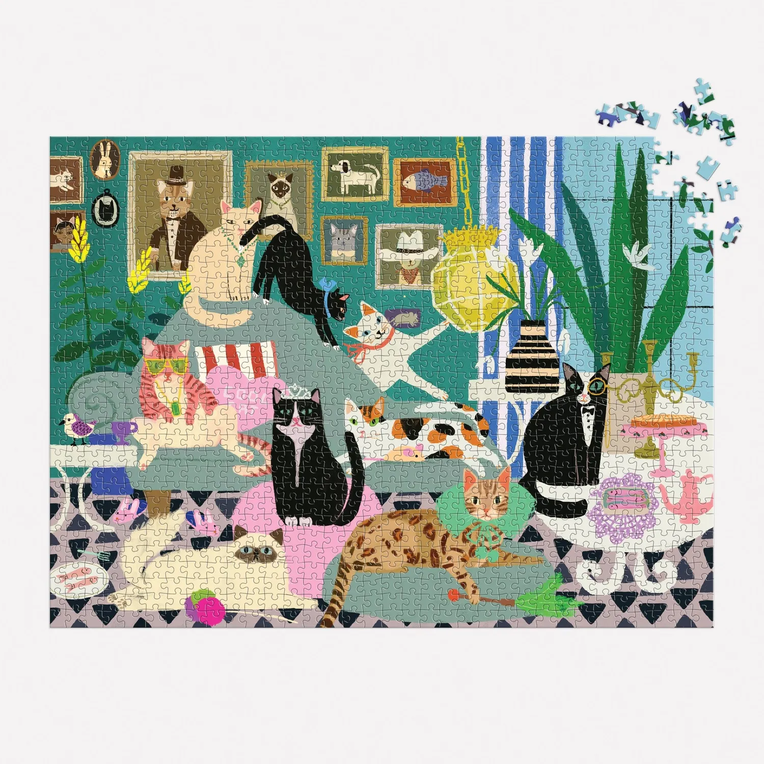 Good Puzzle Co. Glamour Cats 1000 puslespil katte
