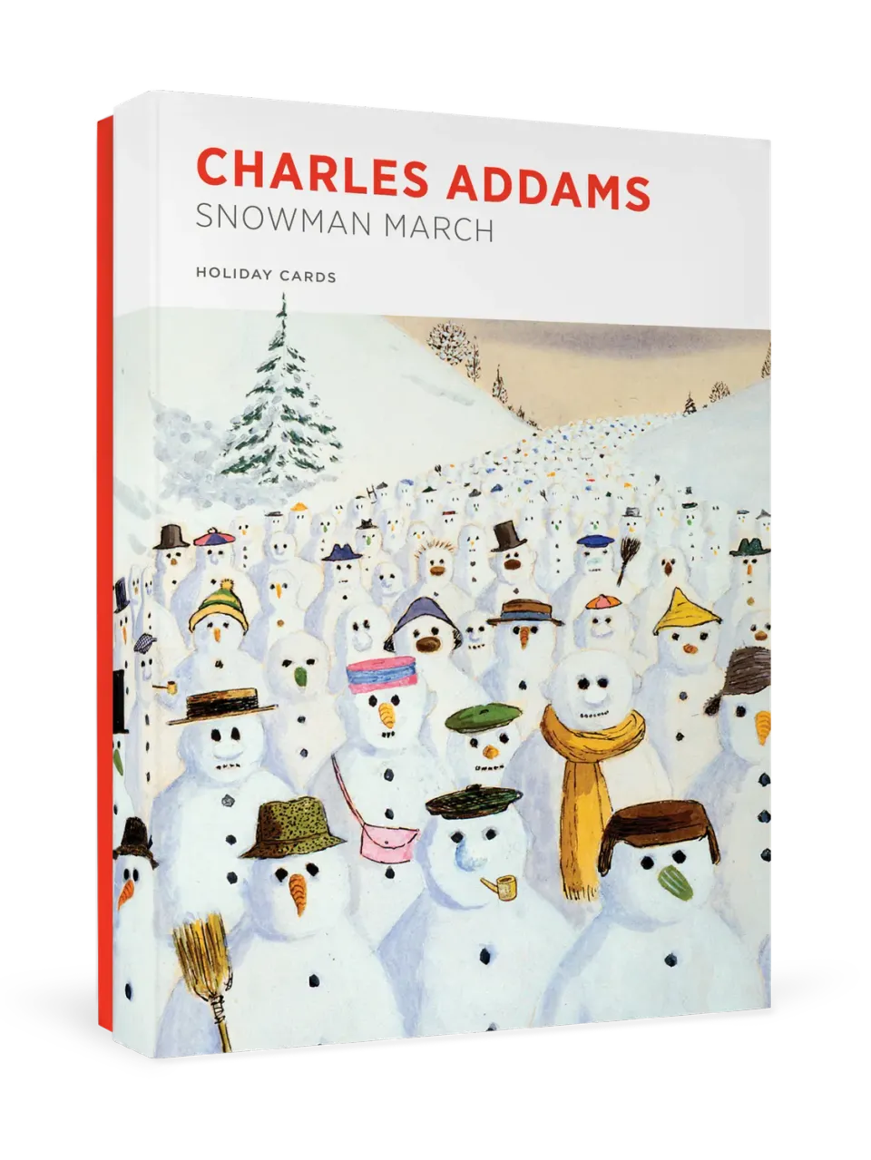 Pomegranate Charles Addams Snowman March julekort 20 stk
