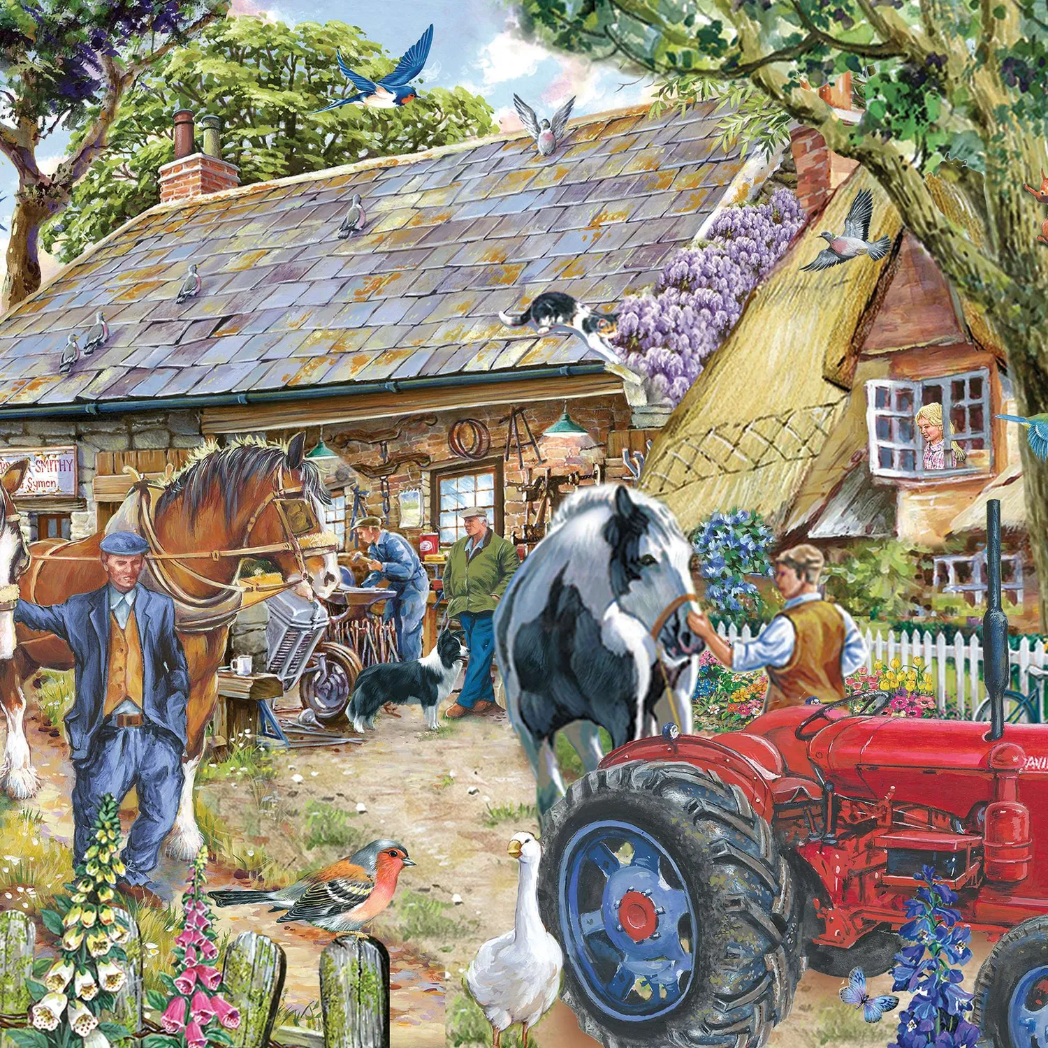 House of Puzzle BIG Forge and Fix puslespil 500 brikker gård