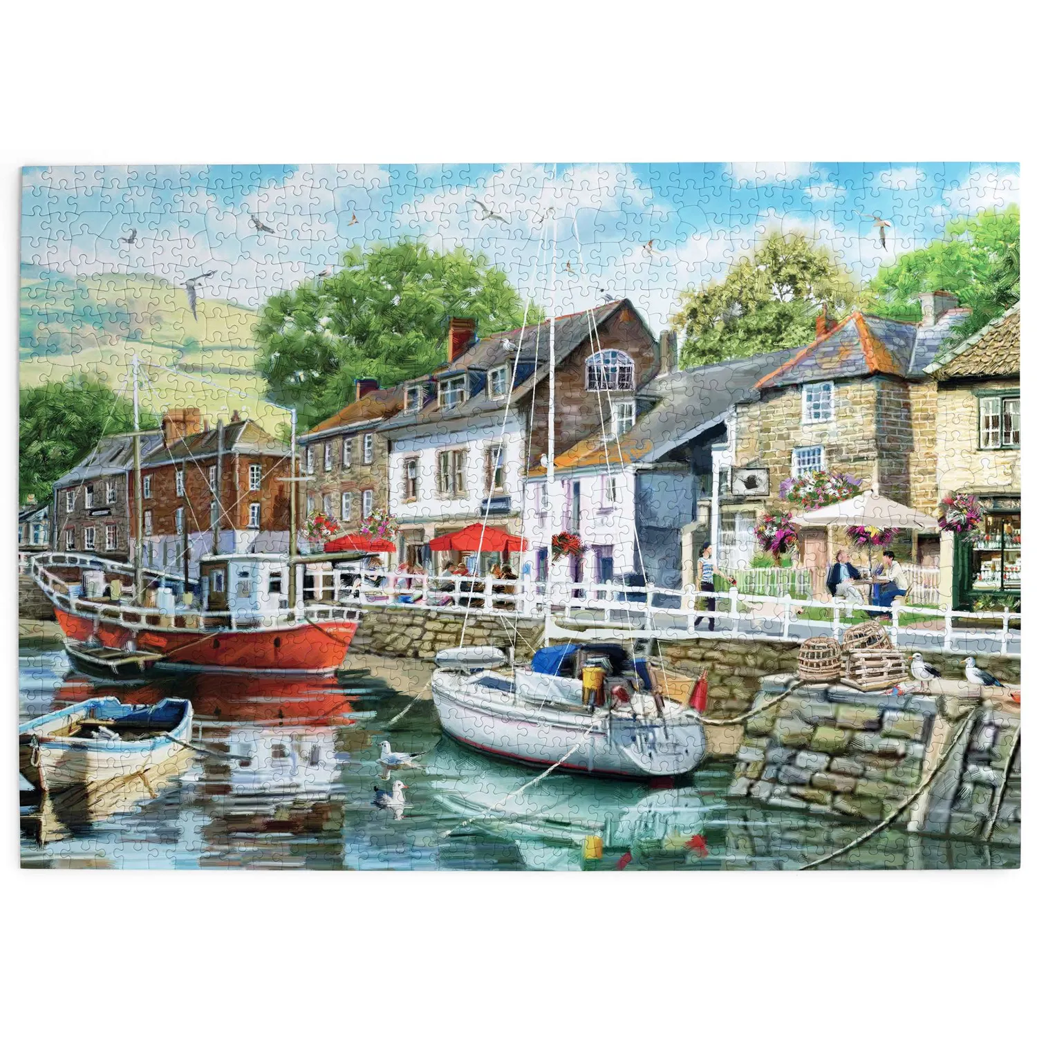 House of Puzzle Waiting by the Wharf puslespil 500 brikker havn