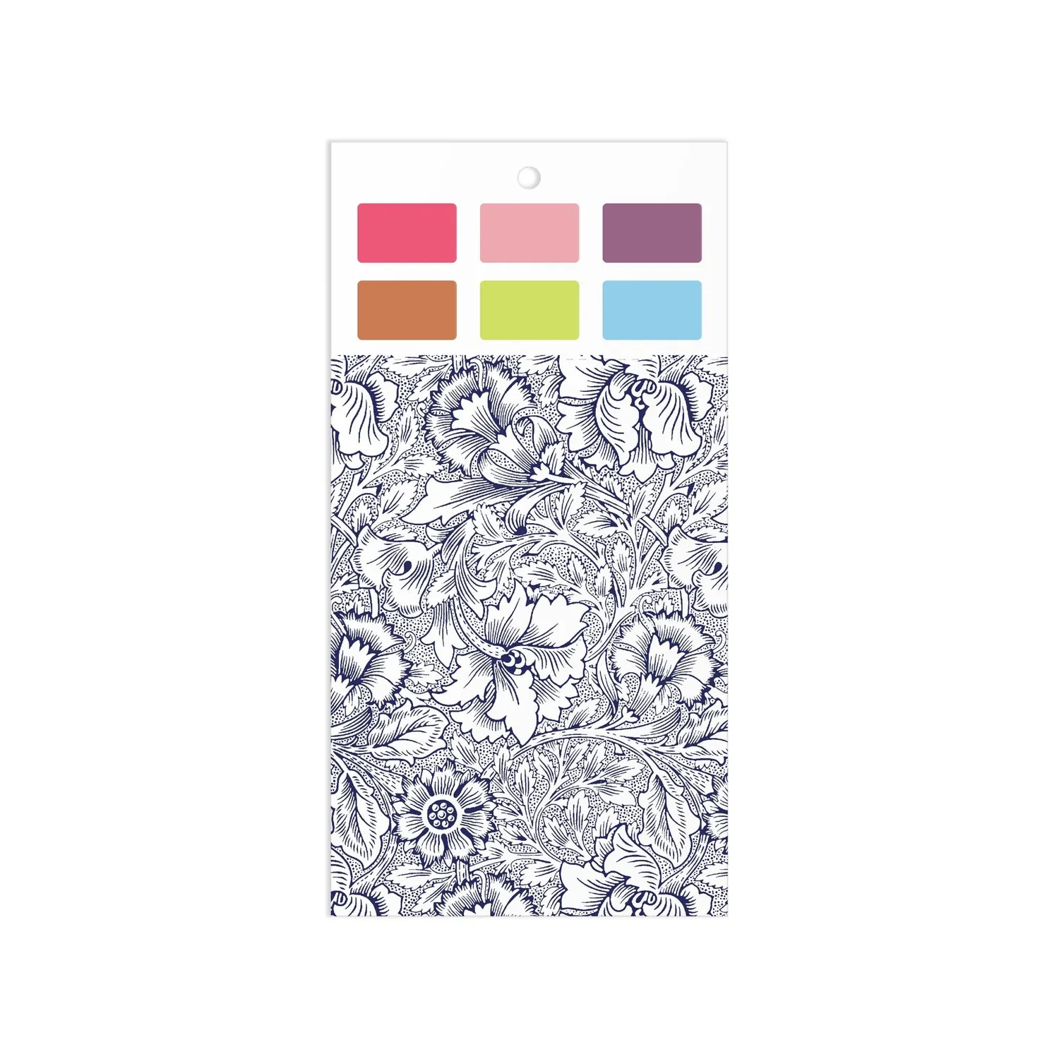 Galison William Morris Paint-In malesæt 6 kort blomster