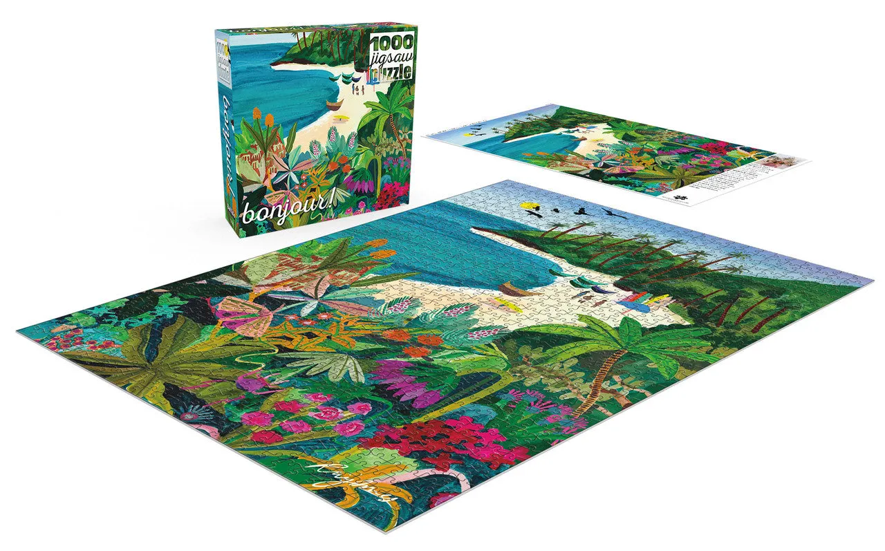 Buffalo Games Bonjour Beach Butterfly puslespil 1000 brikker strand