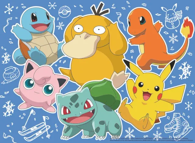 Buffalo Games Pokemon Kanto Holiday puslespil 100 brikker jul
