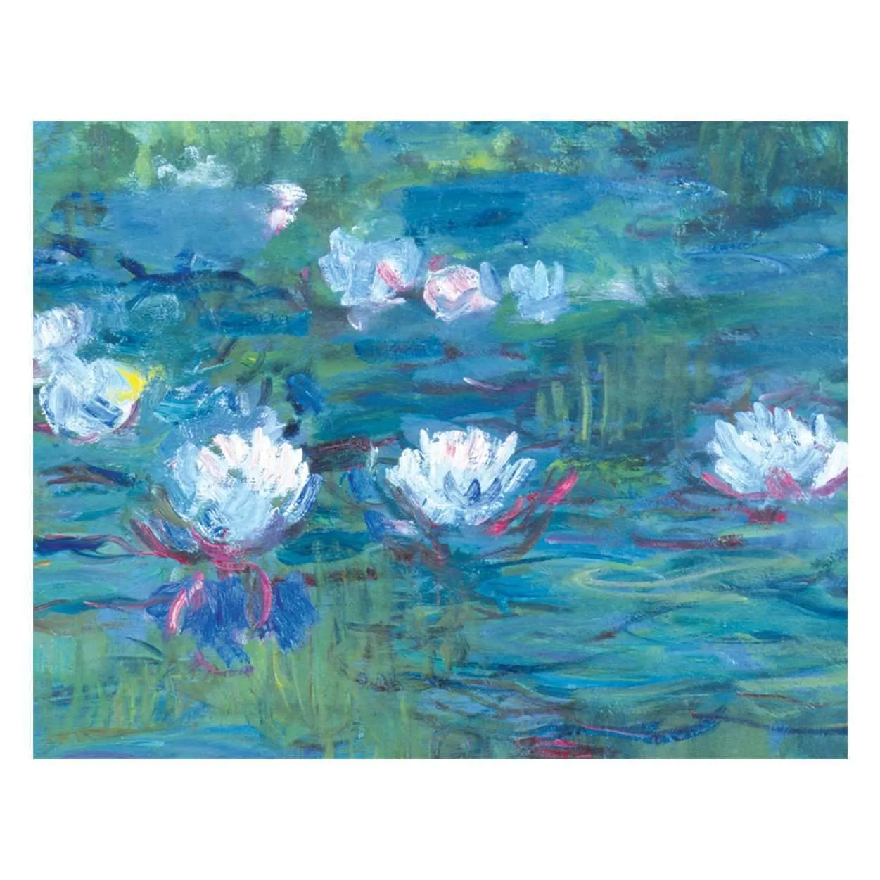 Galison Monet Waterlily Garden kortæske 16 kort åkander
