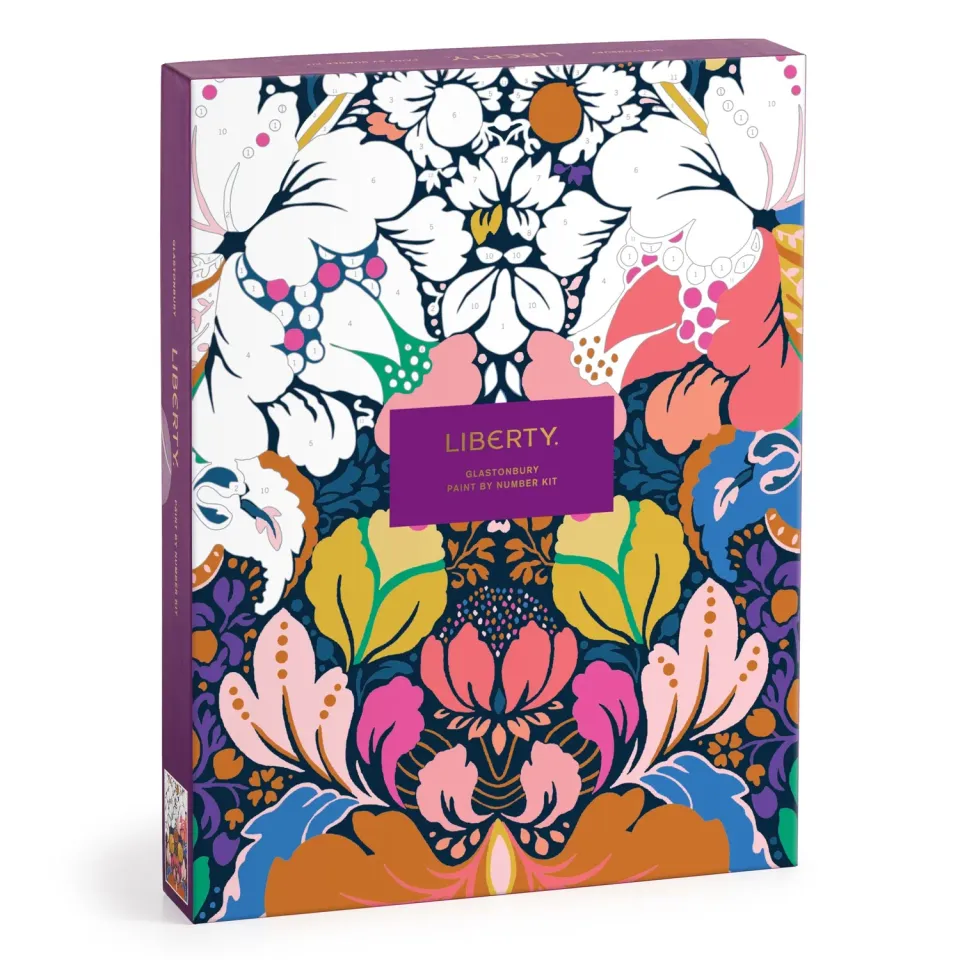 Galison Liberty Glastonbury mal efter tal sæt 9x12 blomster