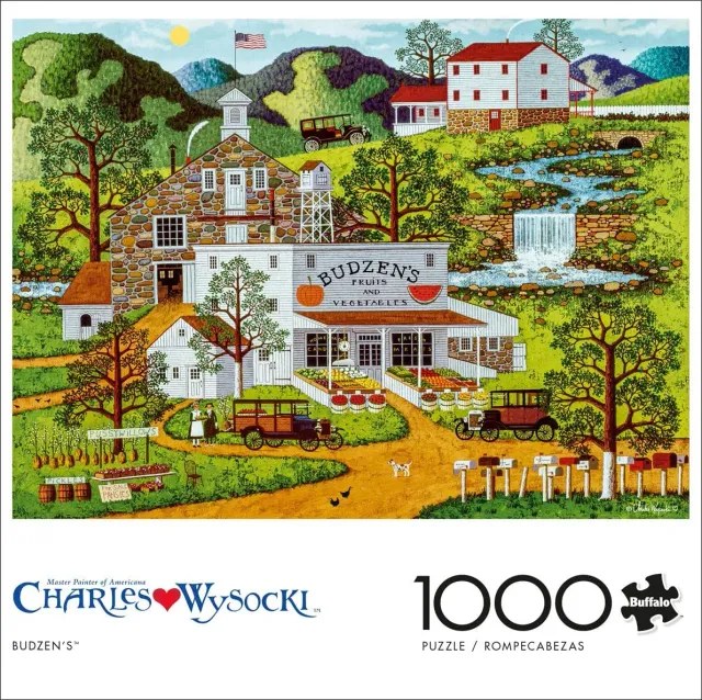 Buffalo Games Charles Wysocki Budzens puslespil 1000 brikker købmand