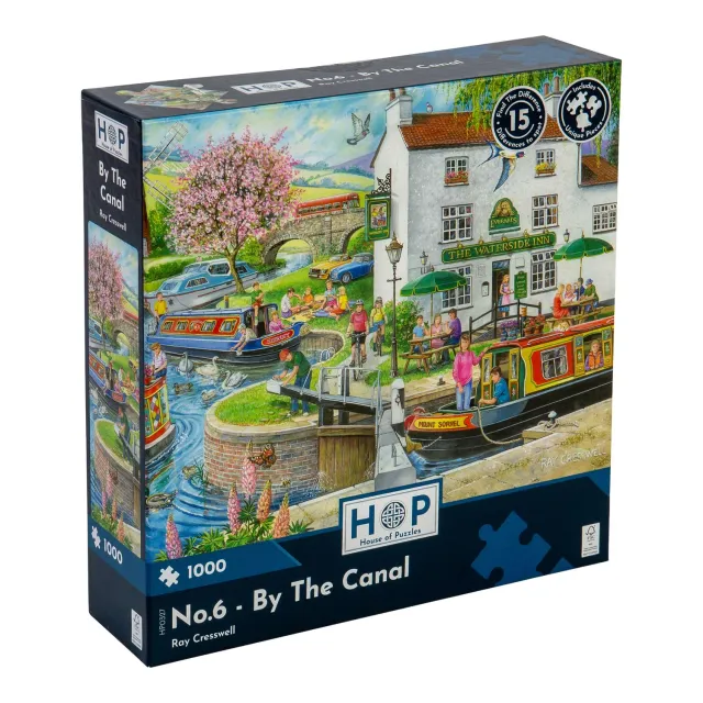 House of Puzzle No.6 By The Canal puslespil 1000 brikker kanal