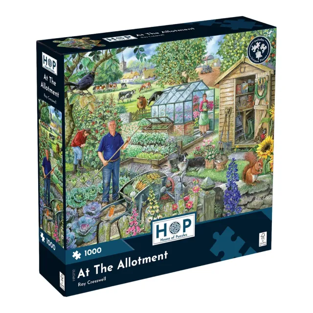 House of Puzzles At The Allotment puslespil 1000 brikker have