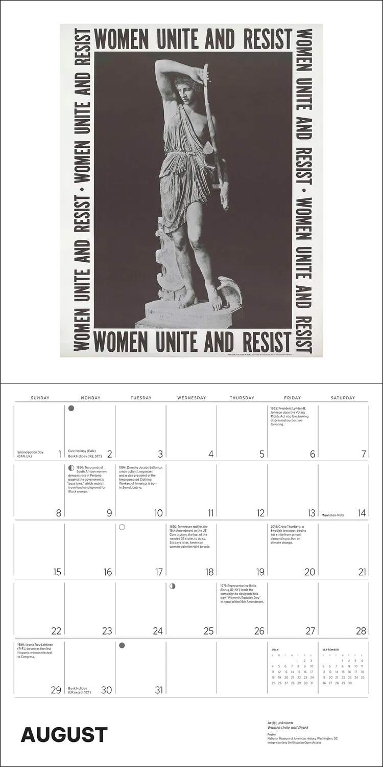 Pomegranate The Fight for Womens Rights 2027 vægkalender historie
