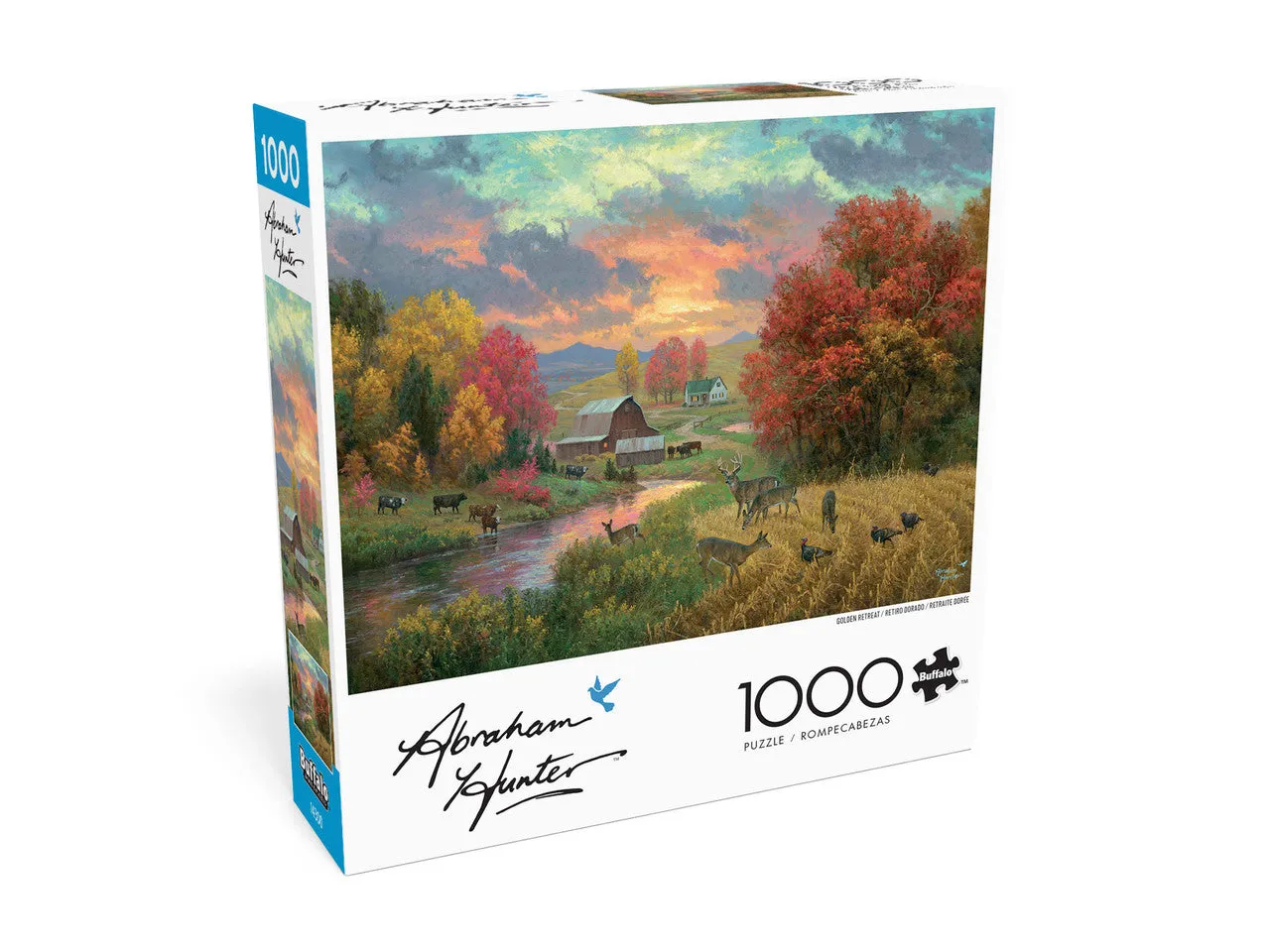 Buffalo Games Golden Retreat puslespil 1000 brikker naturmotiv