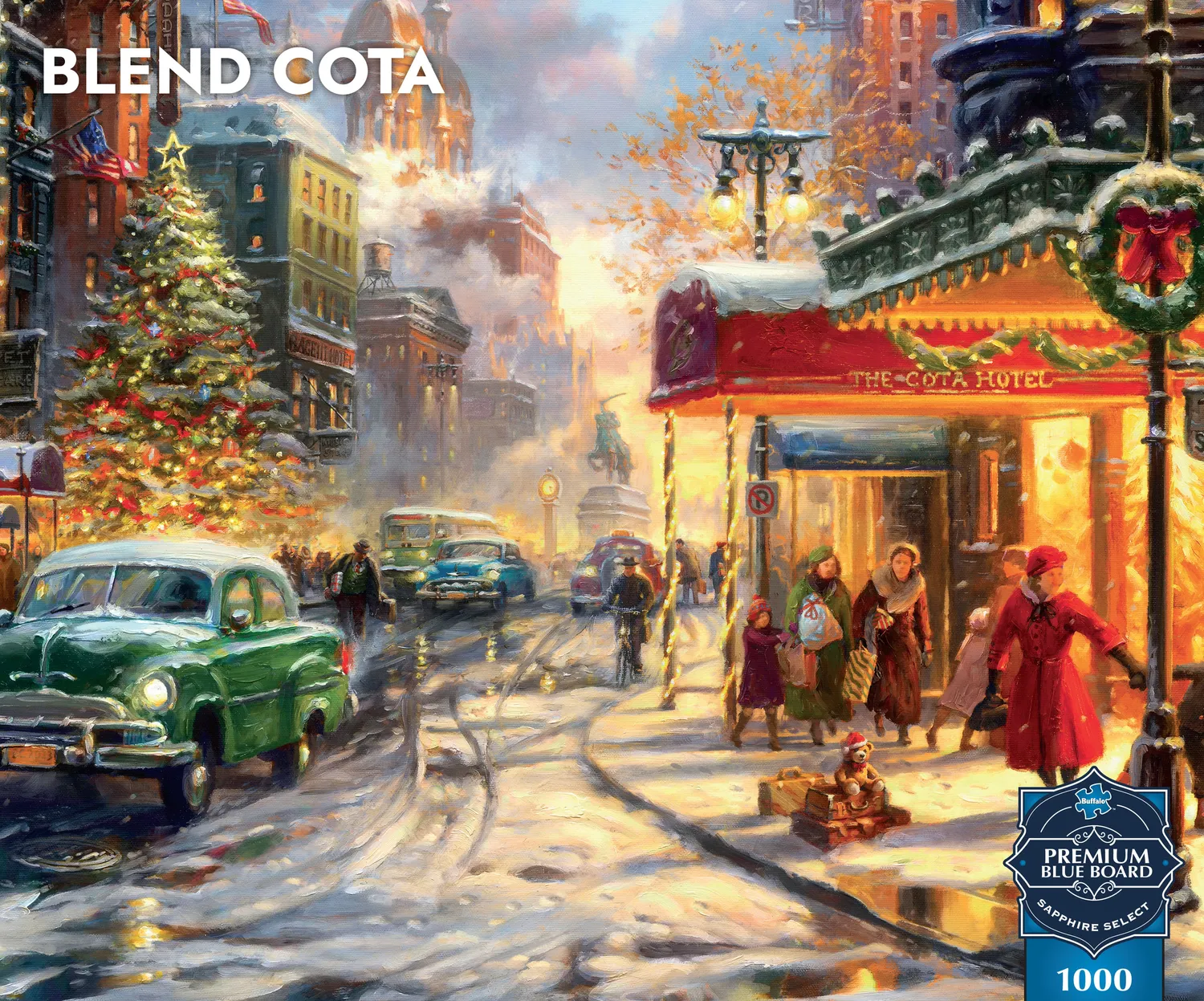 Buffalo Games Christmas Main Street puslespil 1000 brikker jul