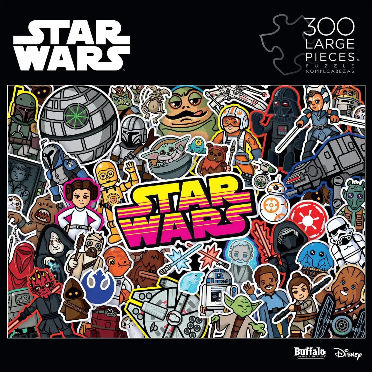 Buffalo Games Star Wars Sticker Collage puslespil 300 store brikker